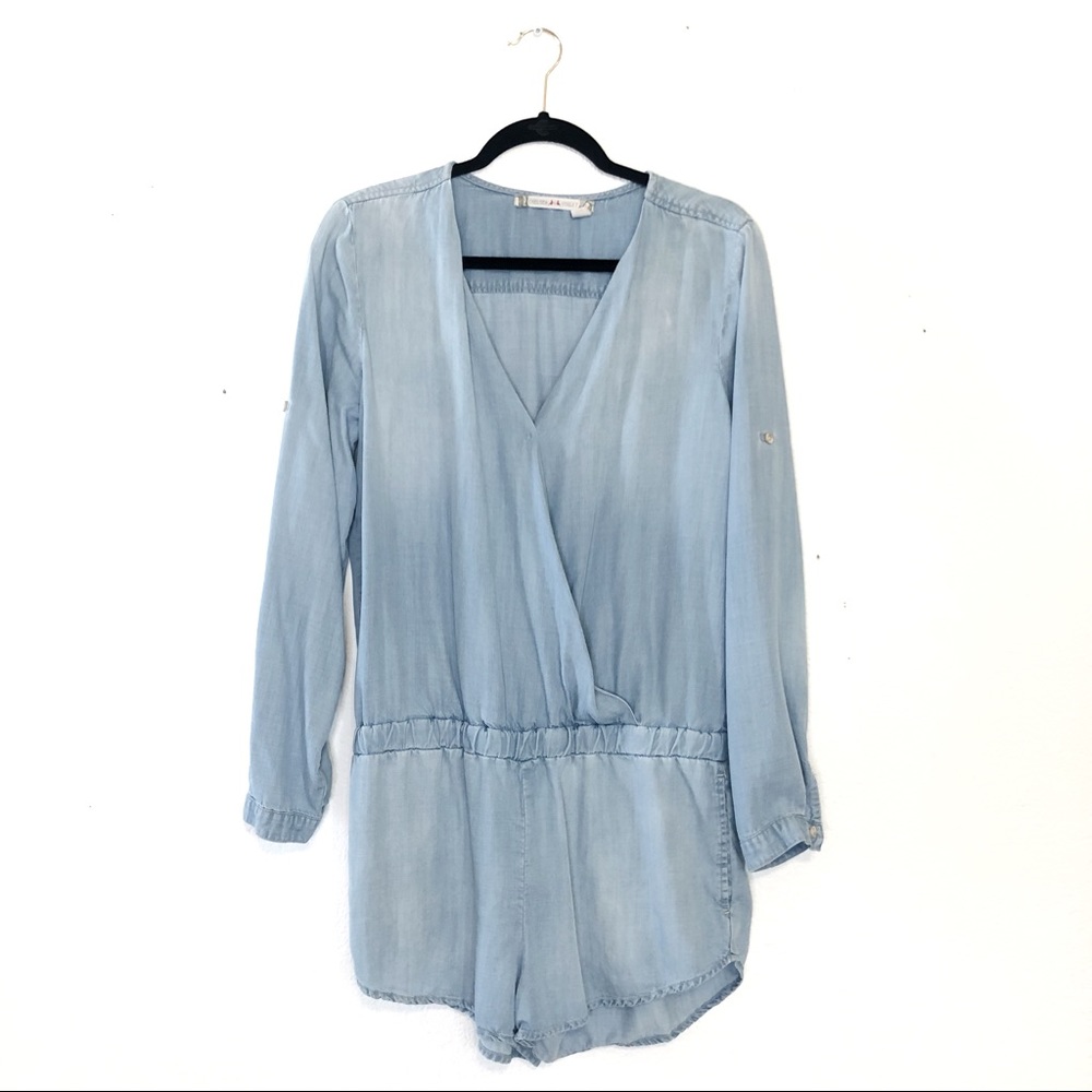 5 for $25 ⭐️ Chelsea & Violet Chambray Denim Romper
